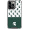 Michigan State University Spartans MSU Split iPhone 15 Pro Clear Case